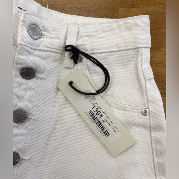 BNWT Rolla’s Wide Leg Vintage White Jeans, Premium Denim - Picture 5 of 6